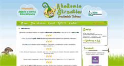 Desktop Screenshot of akademiaskrzatow.pl